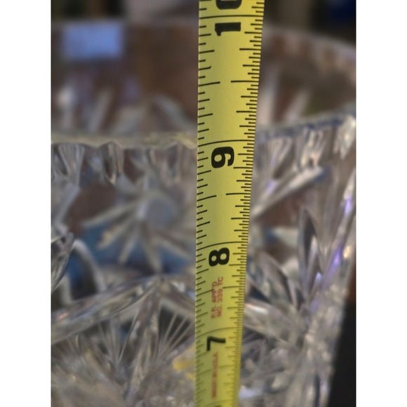 Crystal Vase Cut Glass Flower Vase Vintage Home Decor Display Vase - Picture 5 of 6